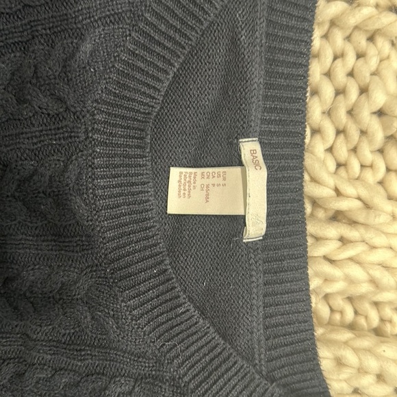 Navy Basic Sweater, Size S - Picture 2 of 4